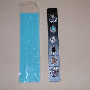 B1G1 FREE SALE Lot of 6 18mm Metal Snap Buttons Jewelry Tear Shaped